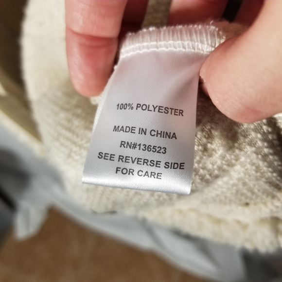 BROOKLYN CLOTH zip up oversize teddy sweater XL - Picture 4 of 6